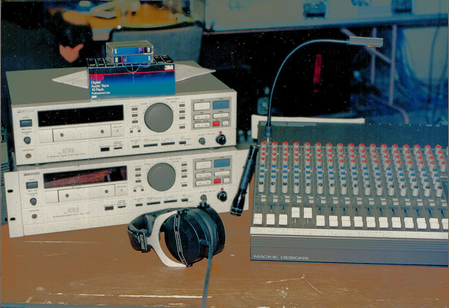 1994 Bammies broadcast host mixer segment setup